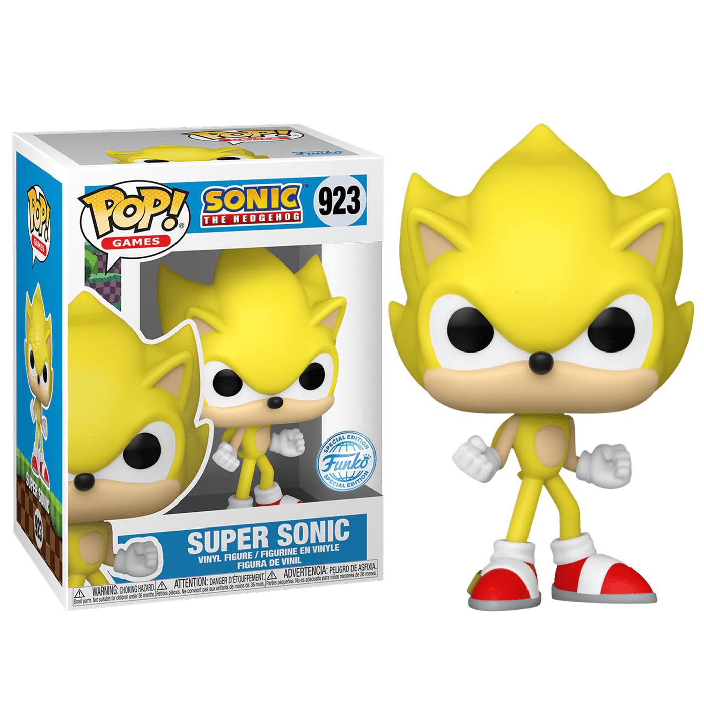 Фигурка Супер Соник (Super Sonic Super State (Эксклюзив AAA Anime)) — Funko  POP