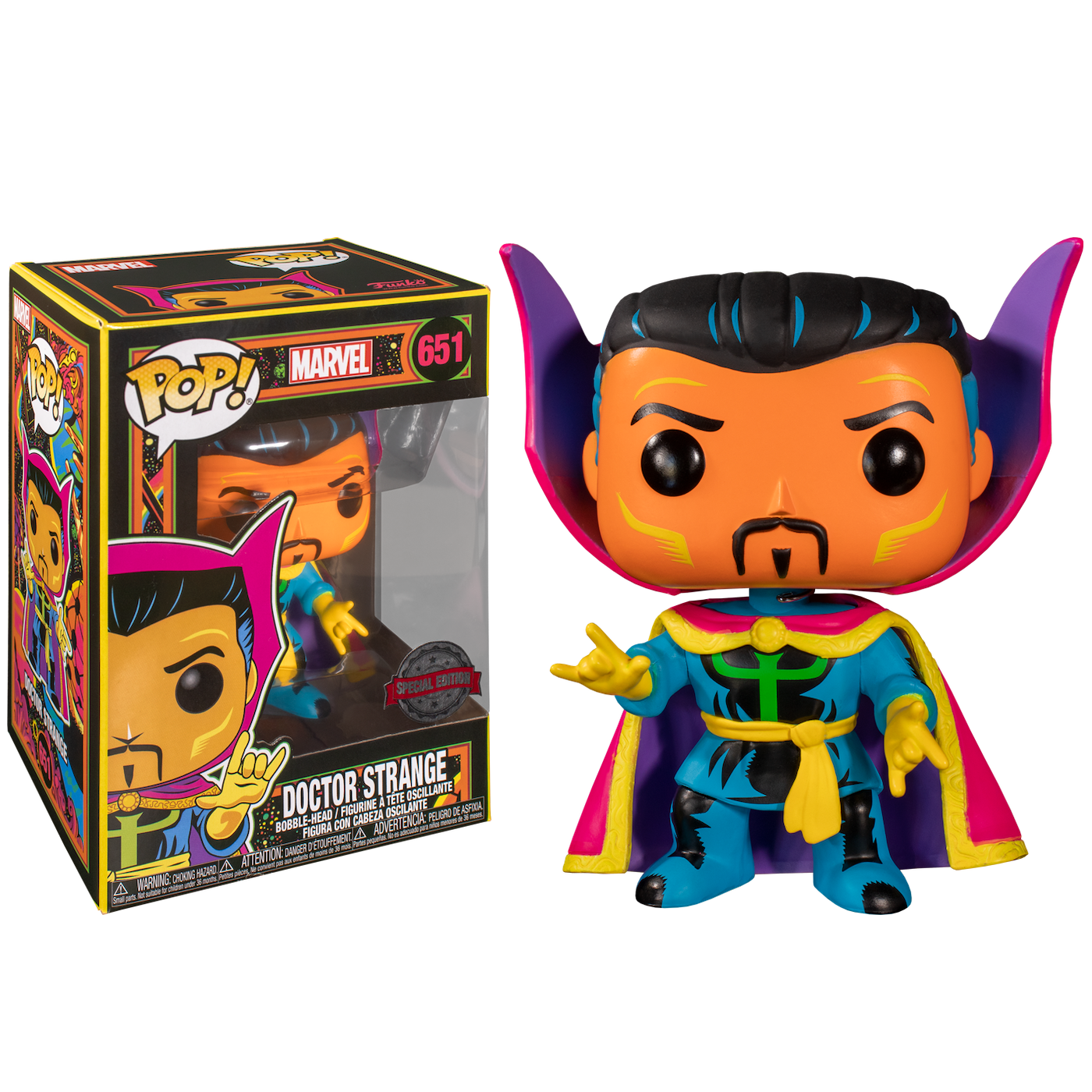 Фигурка Доктор Стрэндж (Doctor Strange Black Light (Эксклюзив Target)) —  Funko POP