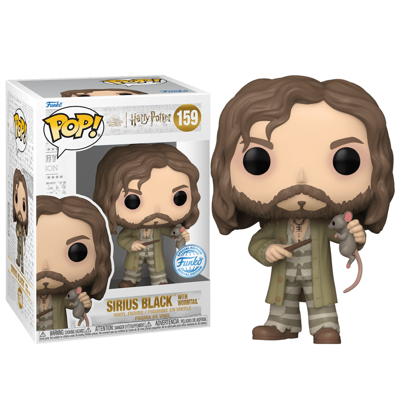 Фигурка Сириус Блэк (Sirius Black with Wormtail (Эксклюзив BoxLunch)) —  Funko POP