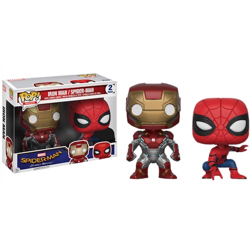 funko pop spiderman iron man