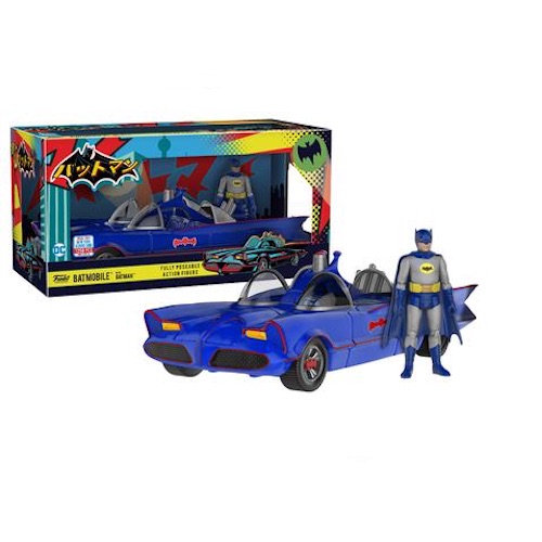 Бэтмен синий на Бэтмобиле (Batmobile Blue with Batman)