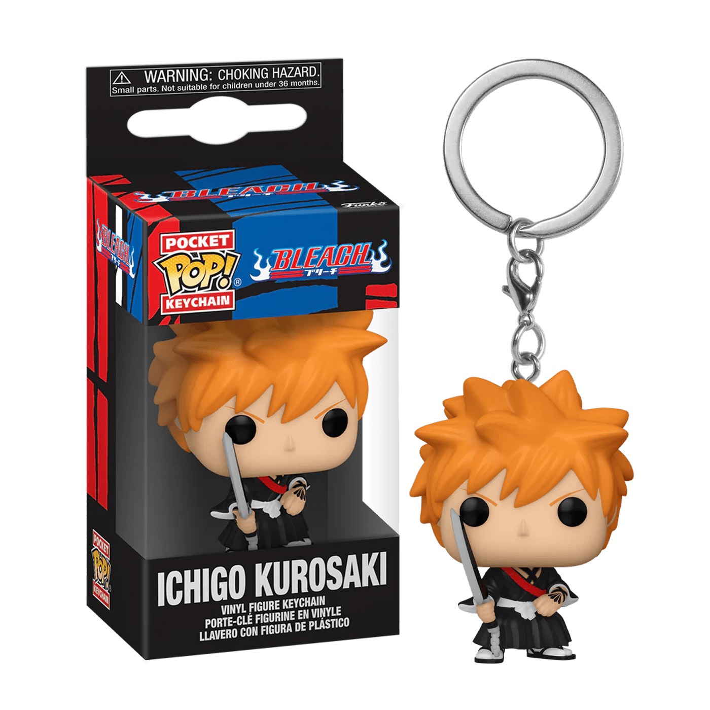 Фигурка Ичиго Куросаки брелок (Ichigo Kurosaki keychain) — Funko POP