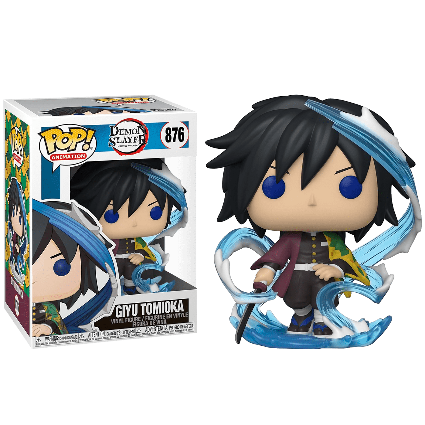 Фигурка Гию Томиока Дыхание воды (Giyu Tomioka Water Breathing (Эксклюзив  AAA Anime)) — Funko POP