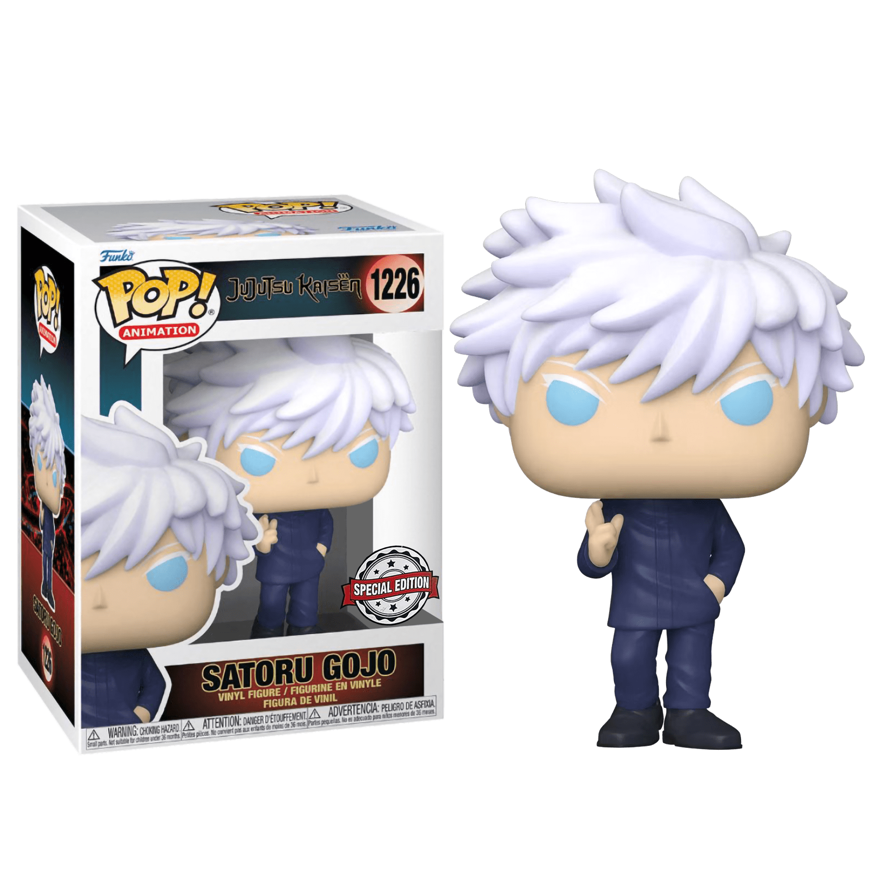 Фигурка Сатору Годзё без маски (Satoru Gojo Unmasked (ЭксклюзивWondrous  Convention 2023)) — Funko POP