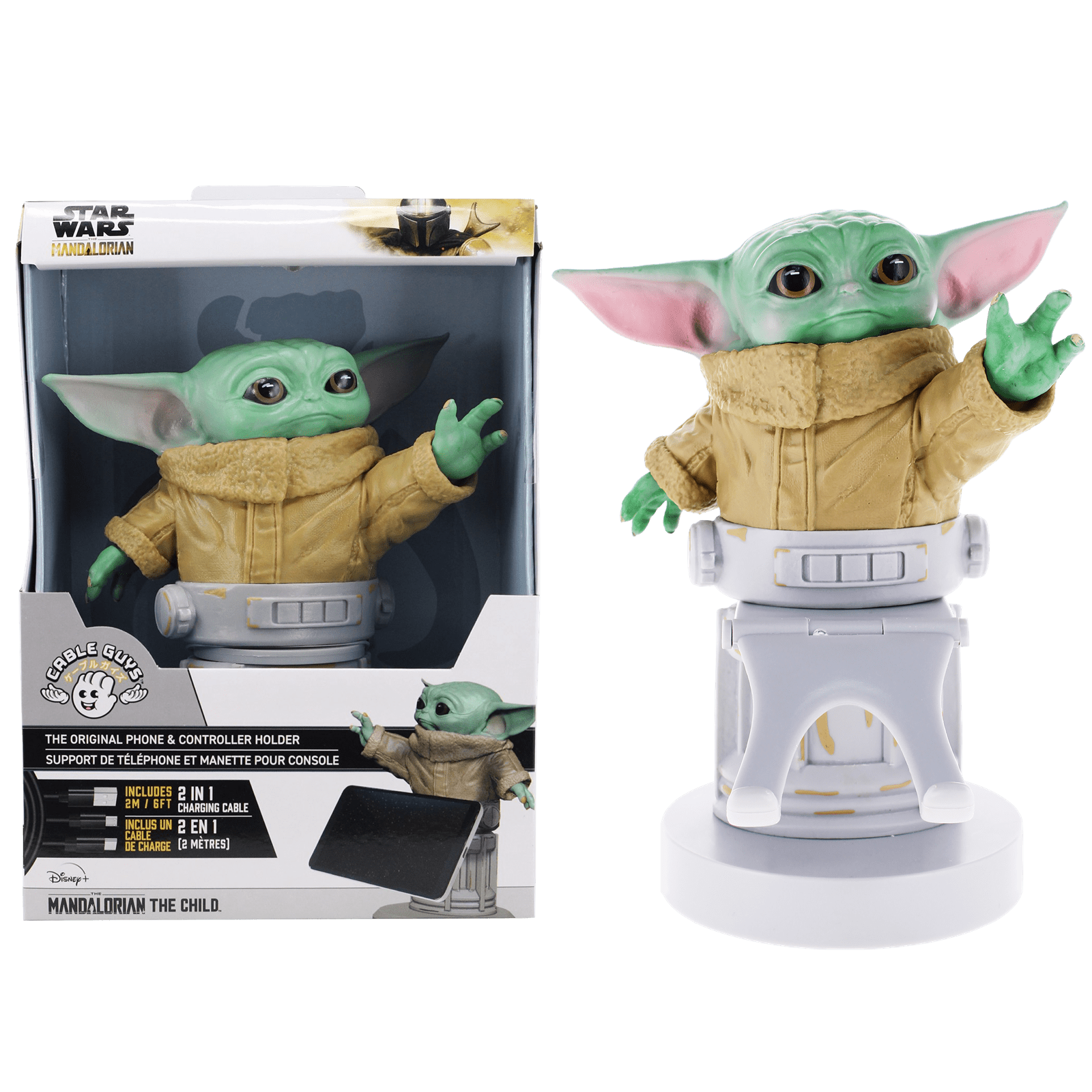 Фигурка Дитя / Малыш Йода подставка для геймпада, джойстика, телефона (The  Child / Baby Yoda Cable Guy) – Cable Guys