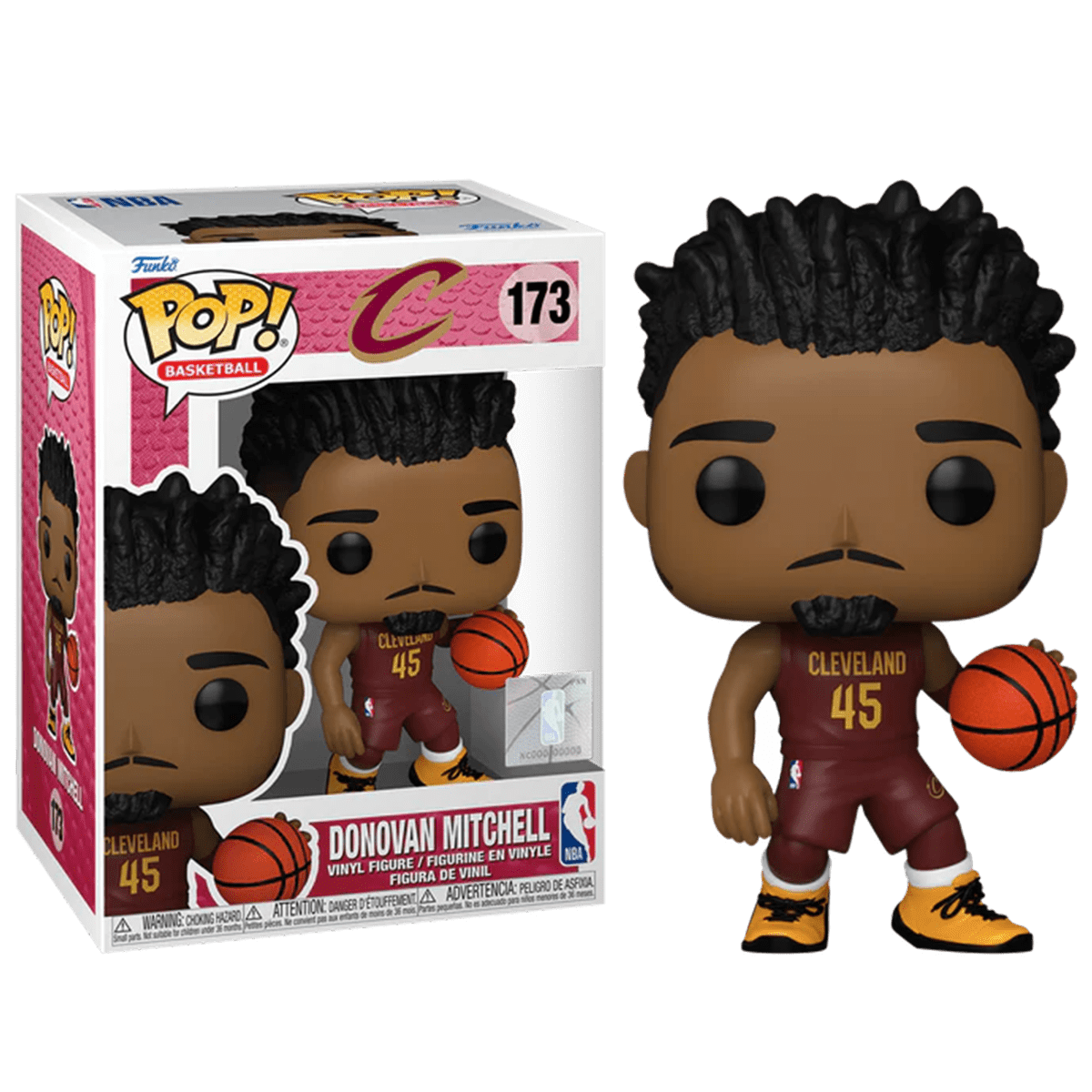 Фигурка Донован Митчелл Кливленд Кавальерс (Donovan Mitchell Cleveland  Cavaliers) – Funko POP