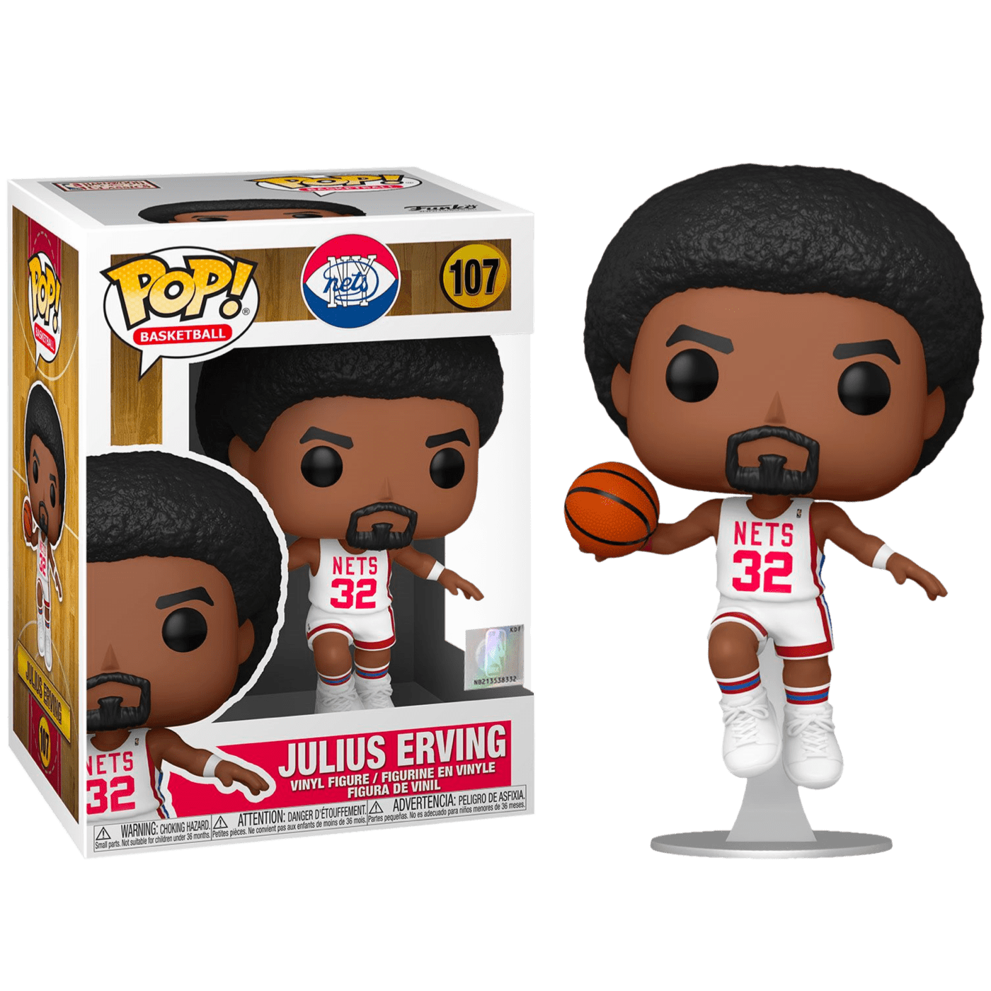 Фигурка Джулиус Ирвинг Бруклин Нетс (Julius Erving​ Brooklyn Nets) – Funko  POP