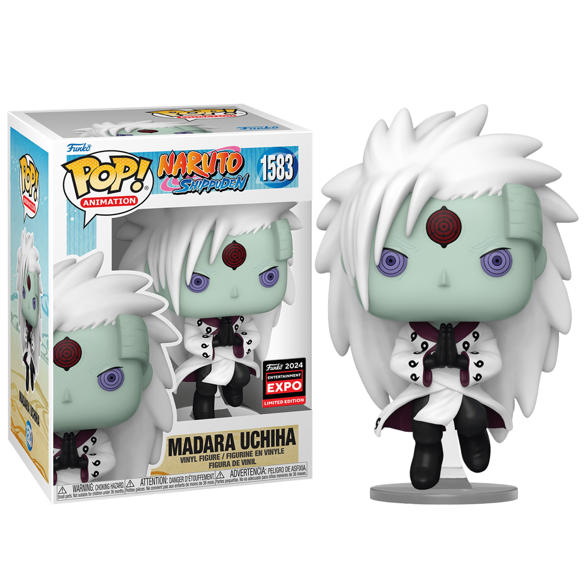 Фигурка Мадара Учиха Риннеган и Шаринган (Madara Uchiha with Rinnegan and  Sharingan (Эксклюзив C2E2 2024)) — Funko POP