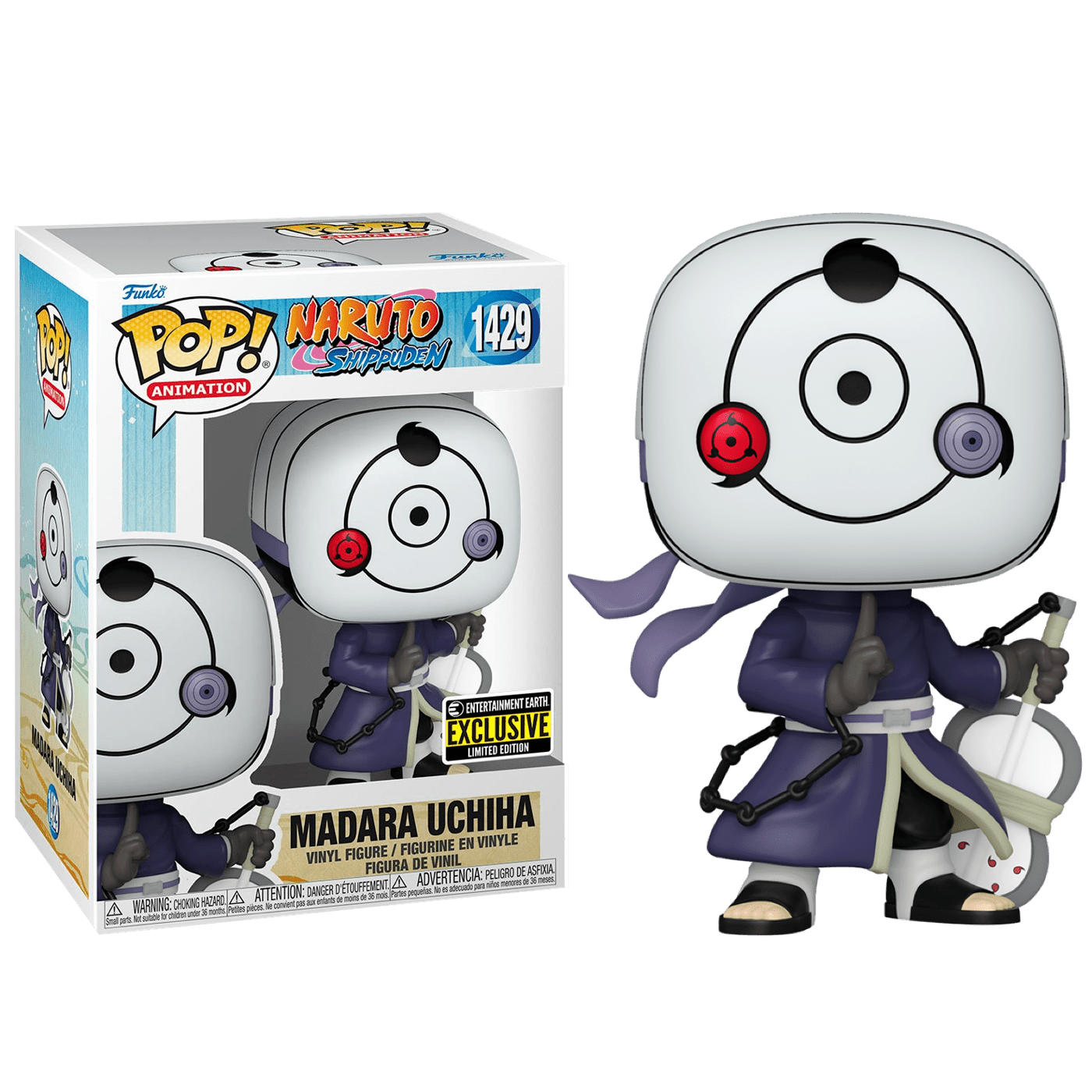 Фигурка Мадара Учиха в маске со стикером (Masked Madara Uchiha (Эксклюзив  Entertainment Earth)) — Funko POP