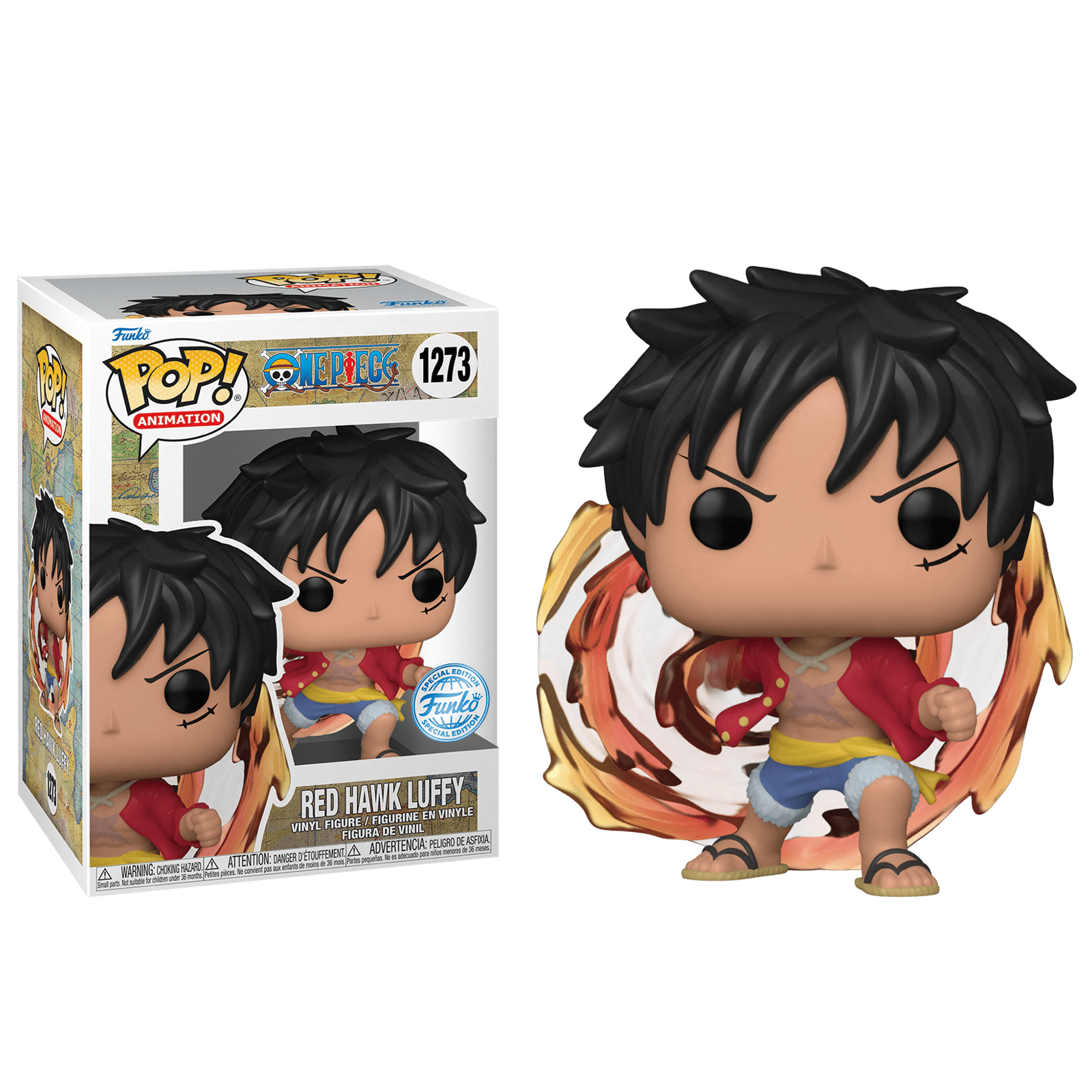 Фигурка Монки Д Луффи Удар Красного Ястреба (Monkey D Luffy Red Hawk  (Эксклюзив AAA Anime)) — Funko POP