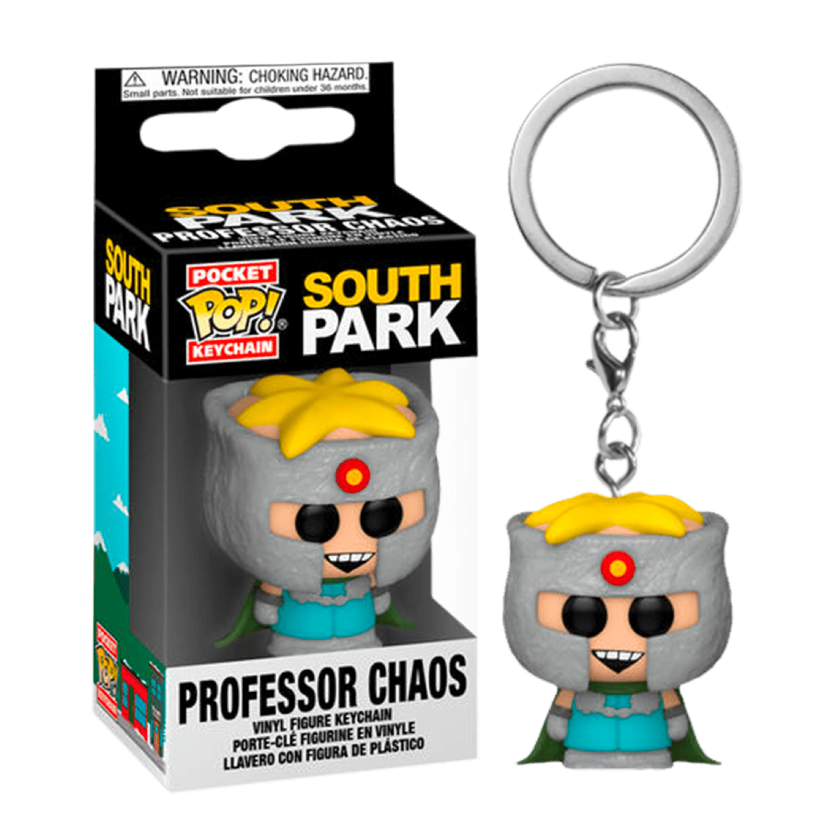 Фанко ПОП фигурка Баттерс Профессор Хаос брелок (Professor Chaos keychain) из сериала Южный Парк